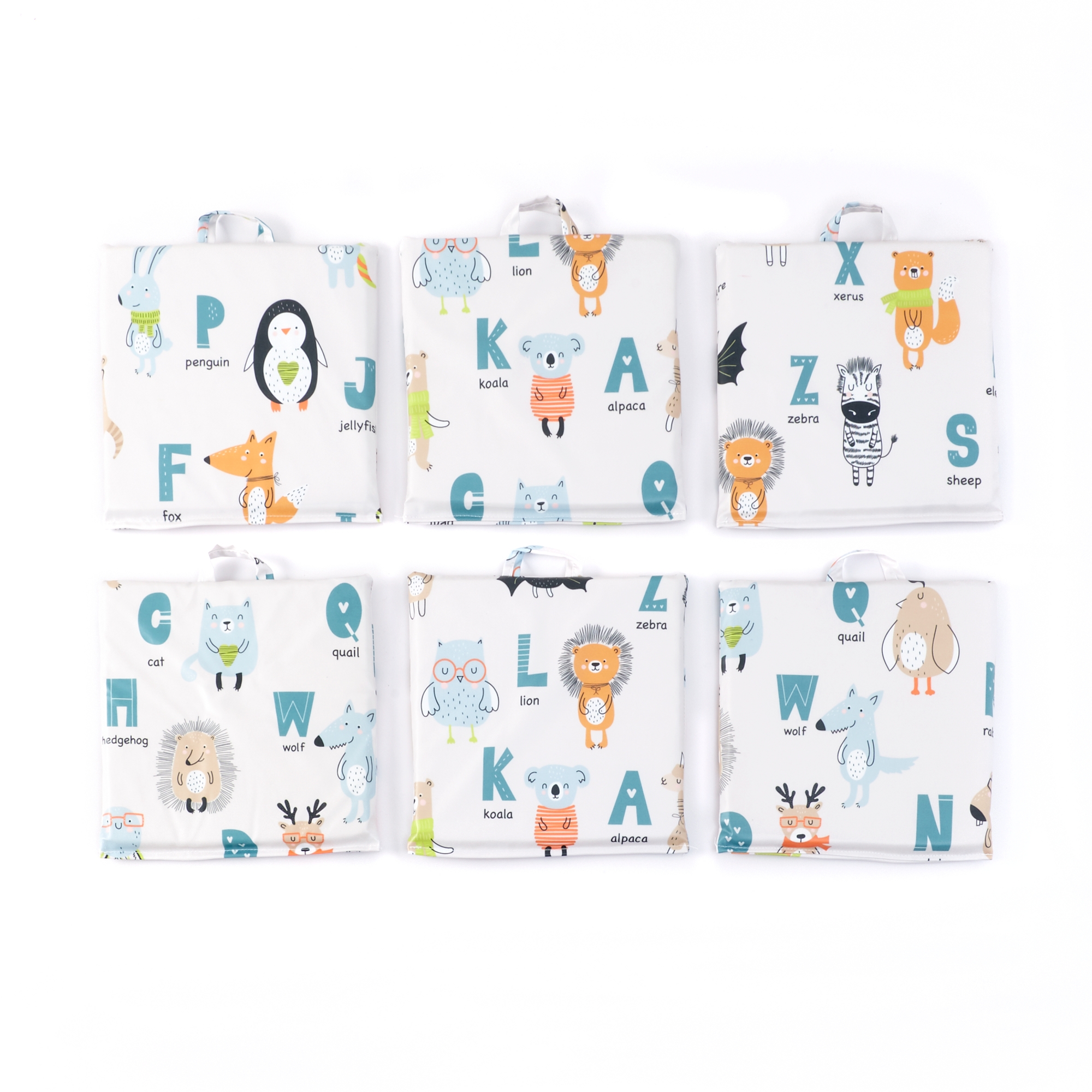 Alphabet Furnishings Wipe Clean 1 Set of Sit Upons